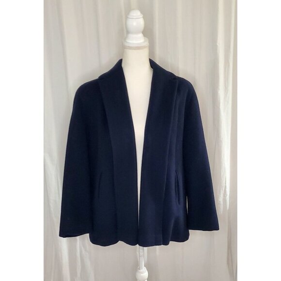 Stoock by L.S. Ayres Jackets & Blazers - Rare Stroocks WoolL.S. Ayres Indianapolis Open Front Coat Dark Romantic Warm Lrg